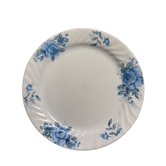 Corelle By Corning Blue Velvet Floral Dinner Plate 10.25" Made In USA - Picture 1 of 4